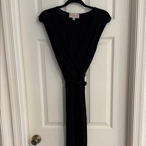 Philosophy Black Wrap Dress